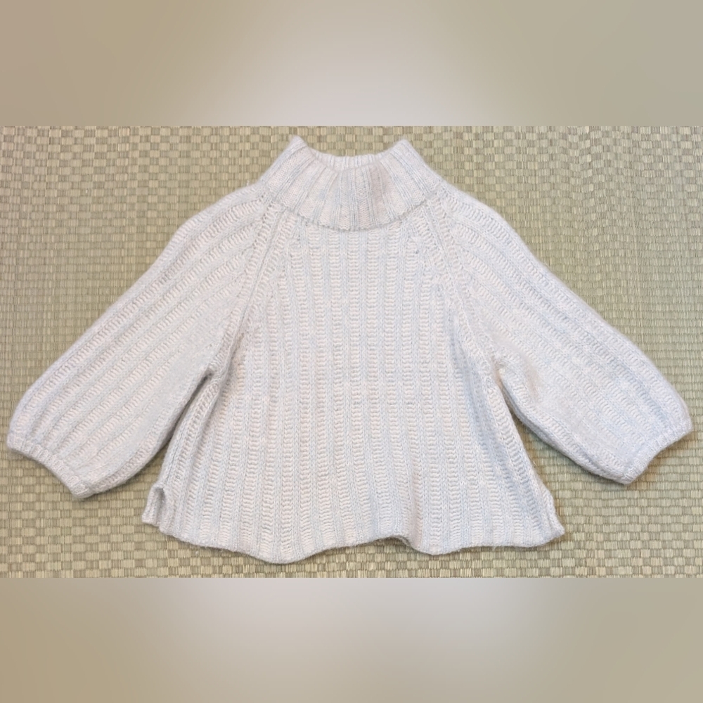 Eleven Six Alpaca Blend Balloon Sleeve Sweater Women's Size M/L Made in Peru